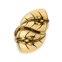 Leaf cuff, gold