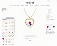 Loquet London has a fun and interactive e-commerce site, sure to encourage customers to purchase