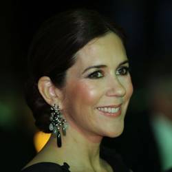 Crown Princess Mary in Sydney wearing Ole Lynggaard's Gypsy earrings