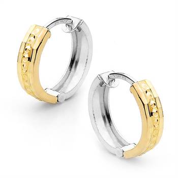 Oro Bello's new revesible huggie earrings