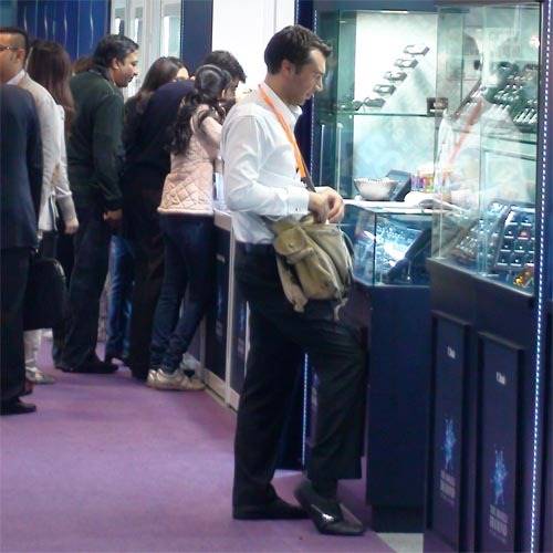 Diamond traders at this year's Hong Kong fair