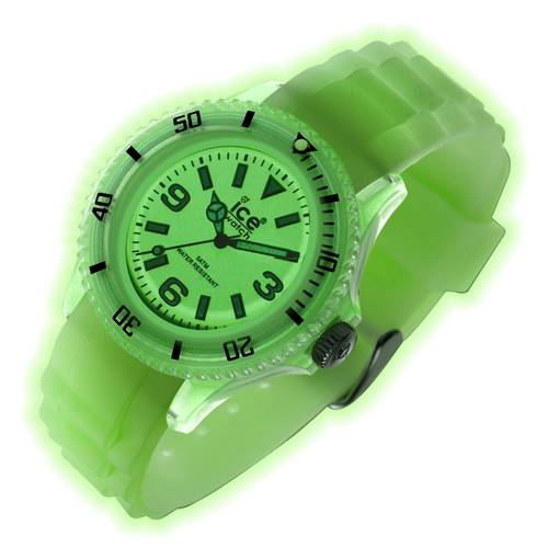 The bright Ice-Glow watch in green