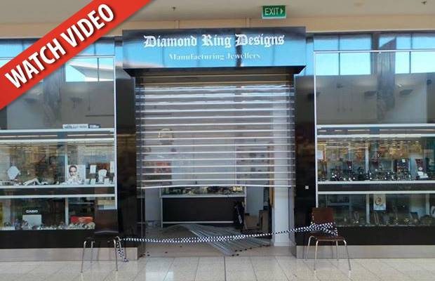 Cars were used to force entry into two jewellery stores. Source: ACT Policing