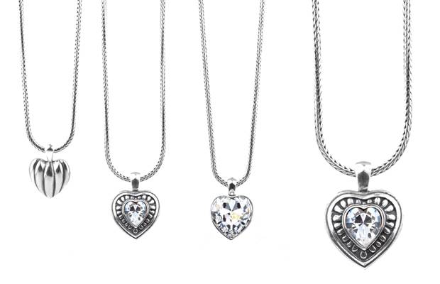 Miglio Designer Jewellery's heart pendants