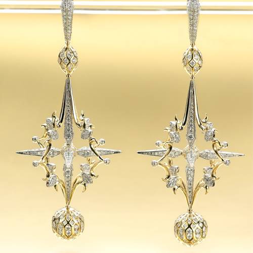 Susan Blennerhassett's Starstruck earrings came second in the Gold/Platinum category