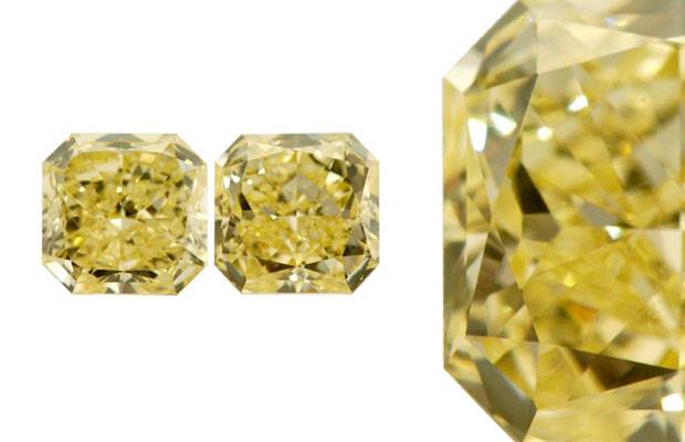 Vital Diamonds' fancy yellow matching diamonds