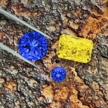 The mine contains blue, yellow, green and parti-coloured sapphires