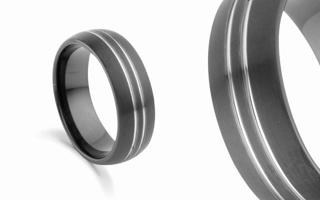 Display Plus Imports' tungsten ring