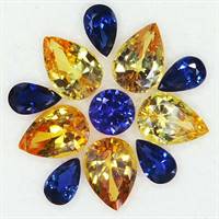 Yellow and blue sapphires from Coolamon Mining