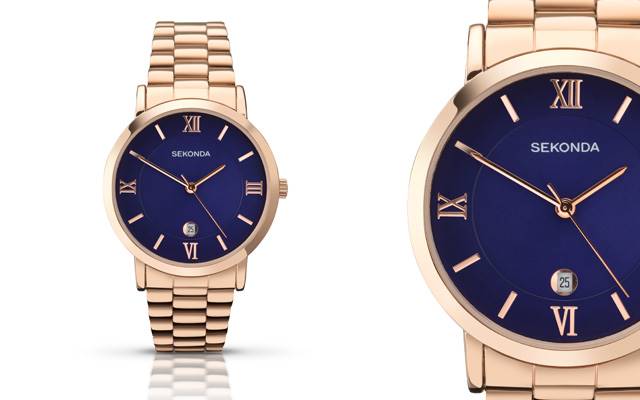 Sekonda's rose gold-plated watch