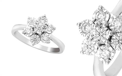 Protea Diamonds' white gold and diamond ring