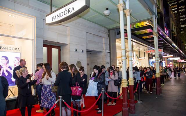 Pandora hosted a VIP event to mark the relaunch of the new-look Pitt Street store