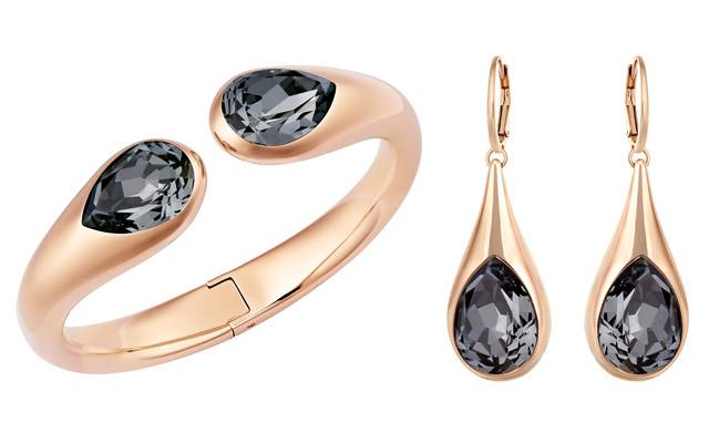 Swarovski Australia's drop bangle and earrings