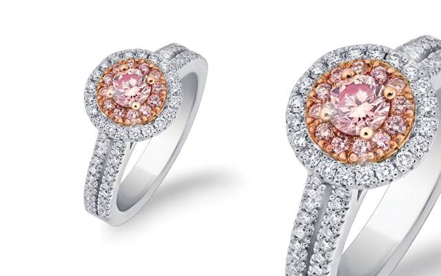 Pink Kimberley's diamond ring