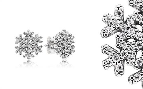 Pandora's snowflake earrings