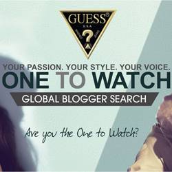 The Guess Watches blogger search begins in May.