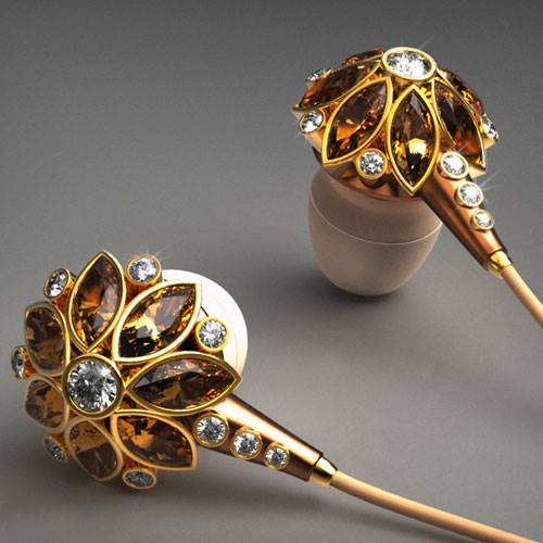 'Beauty Flower Earphones' by designer Csaba Hegedus