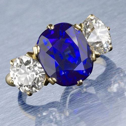 A Tiffany & Co 7.84-carat Kashmir sapphire ring has set a new world auction record