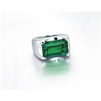 The 10.11-carat Afghan emerald ring