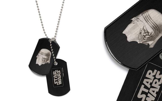 Star Wars Disney Couture collection's Kylo Ren dog tag-style necklace