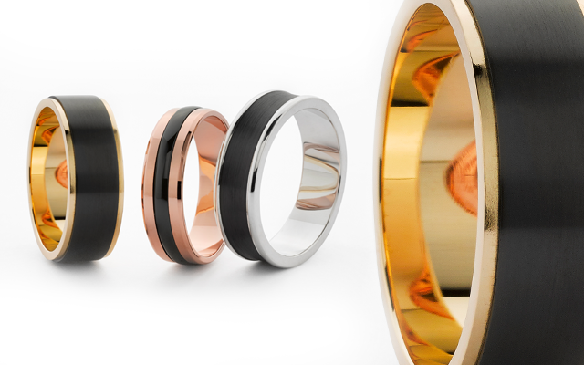 Rings from Worth & Douglas' Ziro collection