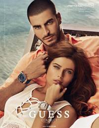 Advertisement for the Guess Connect watch