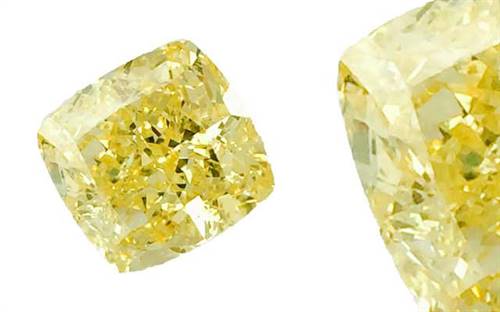 Sparkle Impex’s fancy yellow cushion-cut diamond