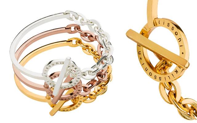 Nikki Lissoni’s combined bangle and chain range 