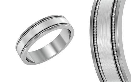 TWM Co’s platinum men’s wedding ring