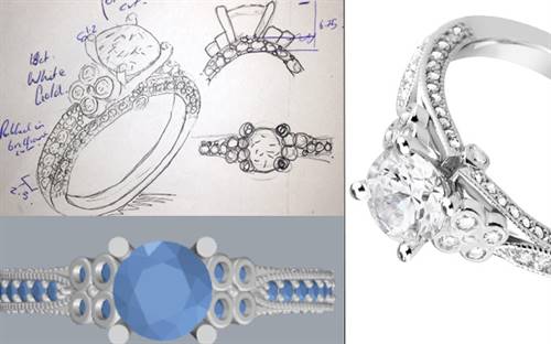 The stages involved in Monaco Court's CAD design service