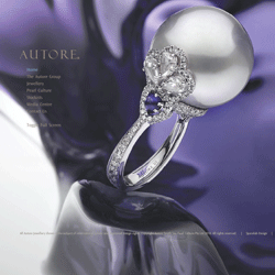 Luxury jewellery company Autore has a visually appealing website