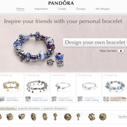 The interactive Facebook Pandora application